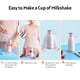 thumbnail image 4 of Mini licuadora rápida portátil 350ml taza exprimidora con carga inalámbrica 4 cuchillas para batido Meterk Blanco, 4 of 7