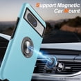 thumbnail image 5 of KOMI for Google Pixel 8 Case, Slim Fit Case for Pixel 8 with Ring Holder Kickstand [Military Grade Drop Tested] [TPU+PC] Dual Layer Shockproof Protective Phone Case for Google Pixel 8, Sierra Blue, 5 of 5