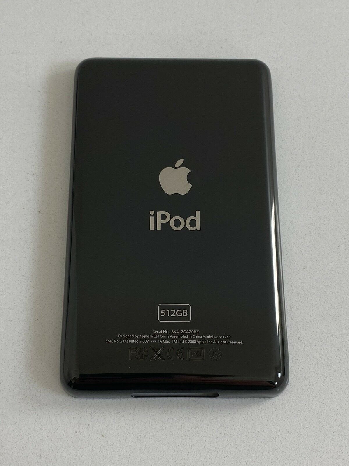 Black Back Plate Apple iPod Classic 6th 7th Housing Rear Thin