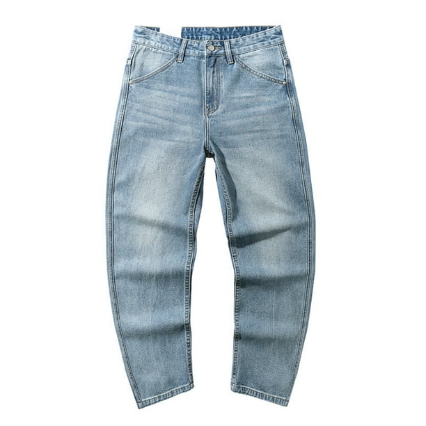 Baggy Jeans Men Men's Slim Fit Bike Jeans Stretch Straight Leg