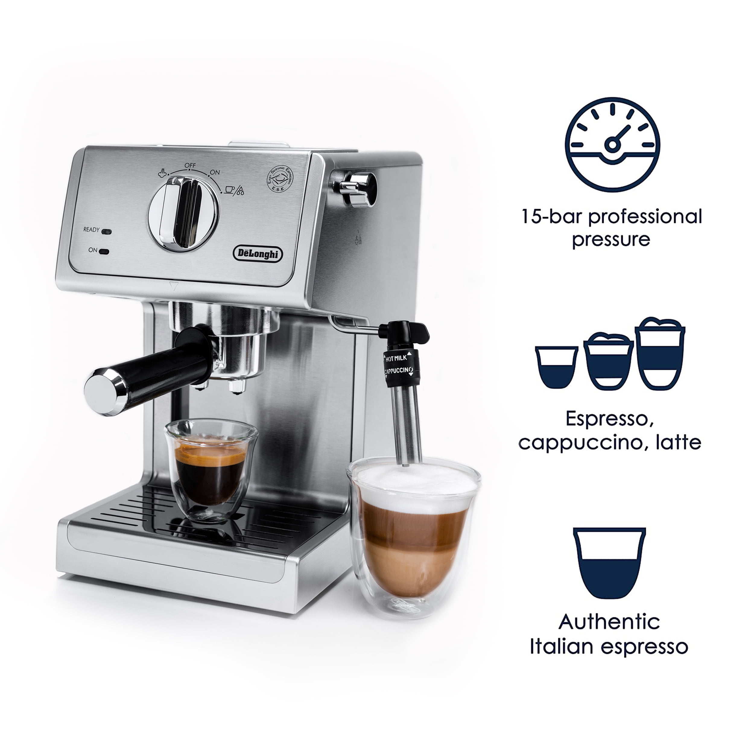 De'Longhi Barista Express 15-Bar Pump Espresso and