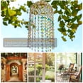 thumbnail image 6 of Crystal Suncatcher Hanging Prism Wind Chime, Colorful Glass Bead Window Sun Catcher with Rainbow Light Reflection, Decorative Crystal Pendant for Window Garden Balcony Home Decor Mothers Day Gift, 6 of 8
