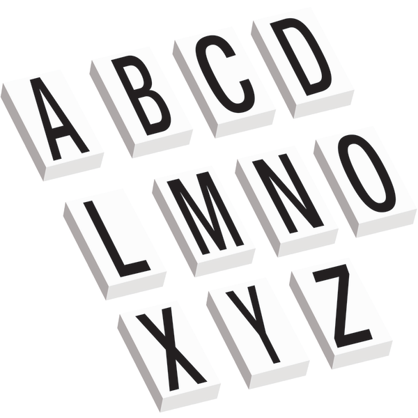 Office Depot® Brand Vinyl Warehouse Labels, DL9316, Letters A - Z, 3 1/2