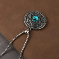 thumbnail image 3 of HZMAN Blue Eyes Talisman Seal Solomon Six-Pointed Star 12 Constellation Pendant Stainless Steel Necklaces, 3 of 7