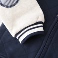 thumbnail image 6 of YTDSCS Kids Baby Boys Baseball Jacket Varsity Baseball Coat Toddler Fall Winter Thickened Warm Outerwear 2-7 Years Old, 6 of 8