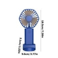 thumbnail image 3 of Matoen Handheld Mini Fan Portable USB Rechargeable Small Fan with Base Personal Desk Fan Super Compact Cooling Fan for Makeup, Home, Office, Travel, and Outdoor, 3 of 7