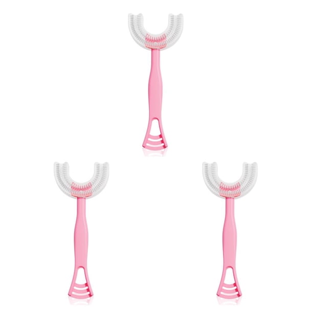 Bearachild Cepillo de para bebé ergonómico de doble cara de silicona de 360 grados, cepillo de Manual en forma de U, cuidado Type7 NO7 Bearachild CBP088632