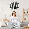 thumbnail image 2 of RealSteel Curly Wall Monogram – Personalized 3-Letter Metal Sign – Custom Steel Wall Art for Home, Wedding & Anniversary Gifts – Indoor/Outdoor Rust-Resistant Décor – Handcrafted in Texas (B-18), 2 of 6