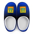 thumbnail image 5 of Mens Cozy Slippers Geometry Dash Warm Soft Plush Slipper Slip-on House Shoes for Home Indoor Outdoor, 5 of 7