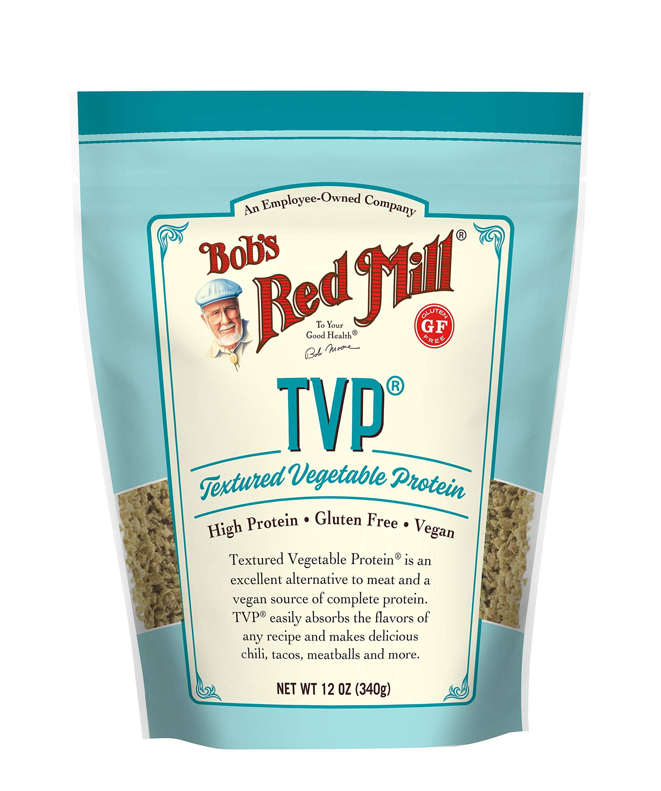 (3 pack) Bob's Red Mill TVP (Textured Vegetable Protein), 12 oz