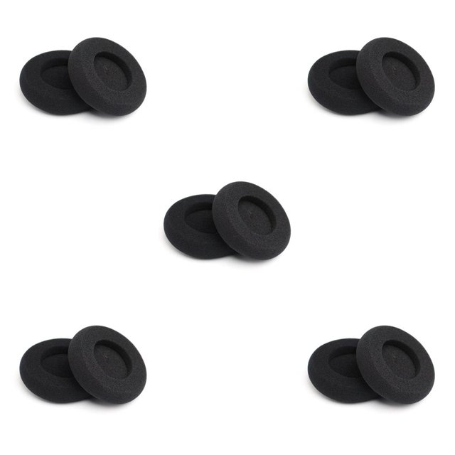 Kearding 2 Pcs Cushion Elastic Universal Cover Hearing Hoop Comfort Protection Pads Solid Black Ear Replacement for GRADO SR60 Headset Type2
