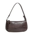 thumbnail image 1 of Bolso bandolera pequeño, correas desmontables, bolso tote vintage de piel de cocodrilo, bolso para llevar debajo del brazo, 1 of 5