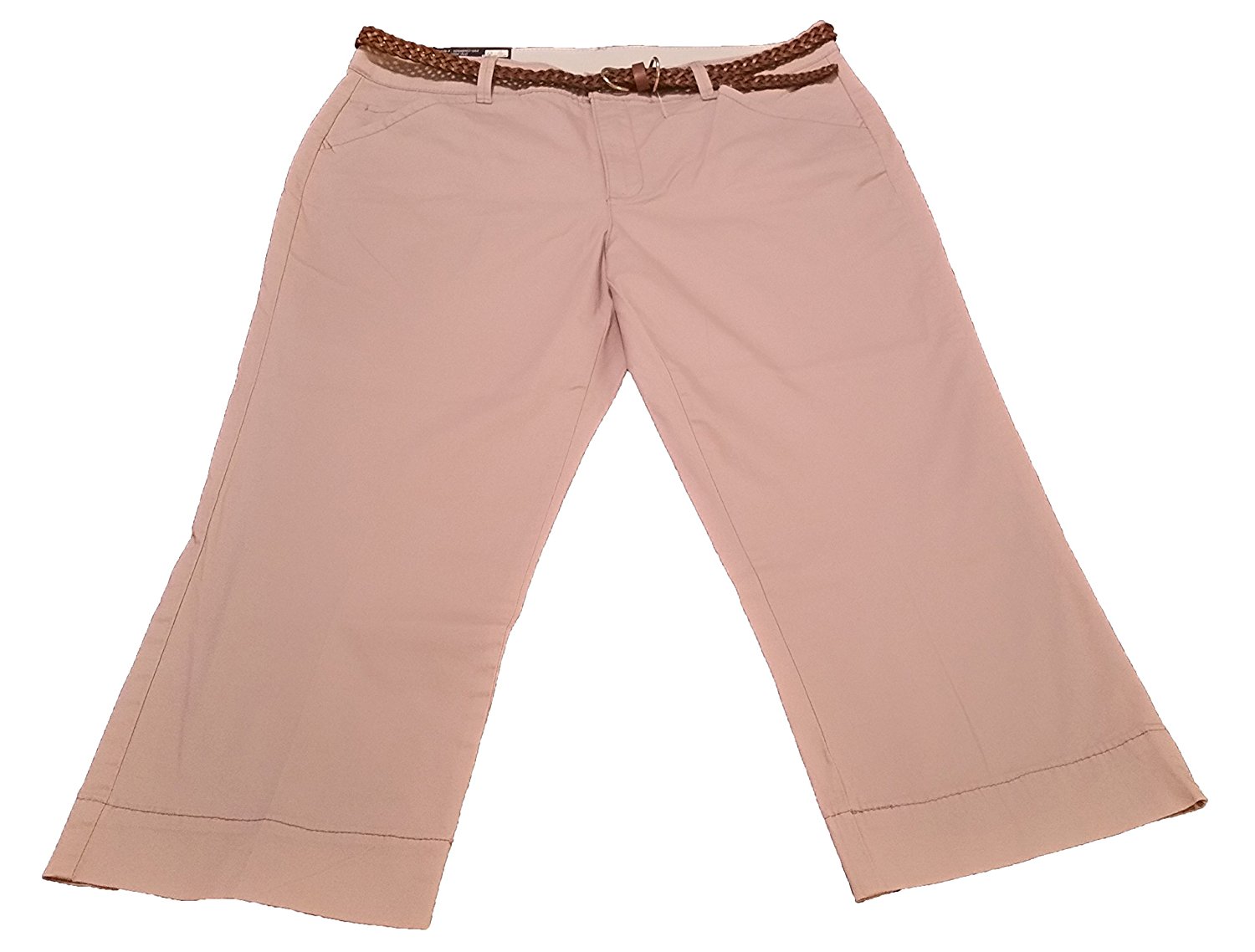 Belted Maureen Capri Pant, Petal Dust 