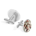 thumbnail image 3 of Elk Stylish Dress Shirt Cufflinks Made of Stainless Steel for Men - Classic Addition to Professional Attire, 3 of 6