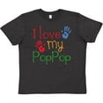 thumbnail image 3 of Inktastic PopPop Grandkids Handprints Youth T-Shirt, 3 of 5