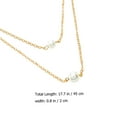 thumbnail image 2 of IFANLANDOR Lot de 1 Colliers Superposés avec Perles Simulées pour Femmes Design Minimaliste, 2 of 7