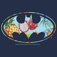 thumbnail image 2 of Men's Batman Tropical Logo Graphic Tee Navy Blue Heather 2X Big Tall, 2 of 4