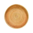 thumbnail image 1 of PENGXIANG Rattan Serving Tray Food Serving Baskets Hand Woven Candy Plate Wicker Platter for Snack Parties Dinner Home Decor Coffee, 1 of 9