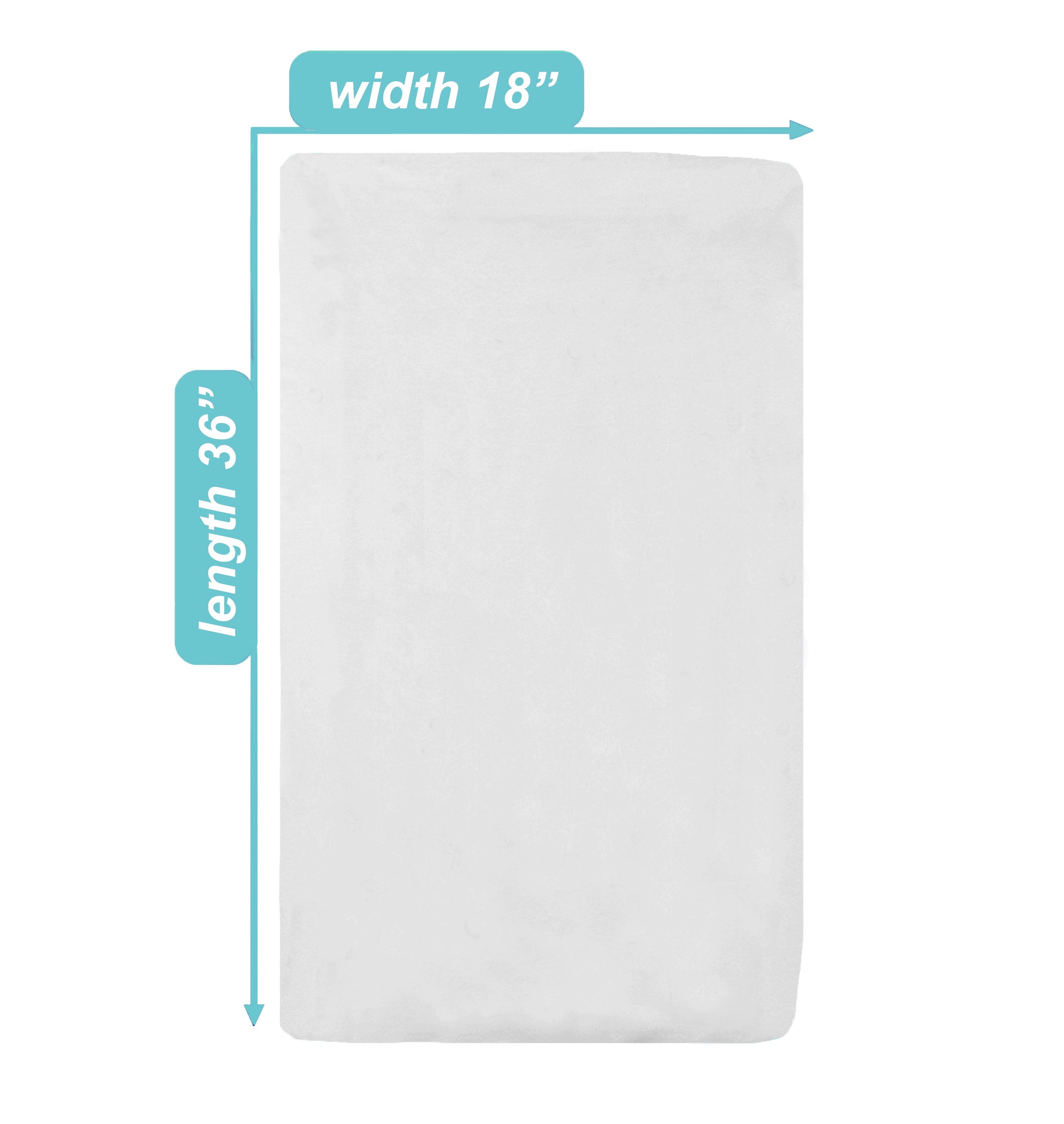 TL Care Inc Cotton White Solid Print Cotton Fitted Sheet, Cradle Size