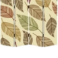 thumbnail image 3 of 3 Panel Canvas Made Foldable Screen with Leaf Print, Multicolor- Saltoro Sherpi, 3 of 4