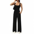 thumbnail image 5 of Idoravan Lounge Sets for Women Loose Tank Top Wide Leg Pants Soft Comfy Pajamas Set 2-Piece Outfits, 5 of 6