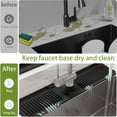 thumbnail image 3 of BTideas Protector contra Salpicaduras para Fregadero de Cocina Tapete contra Salpicaduras de Silicona, Organizador de Fregadero de Cocina de 24", Negro, 3 of 8