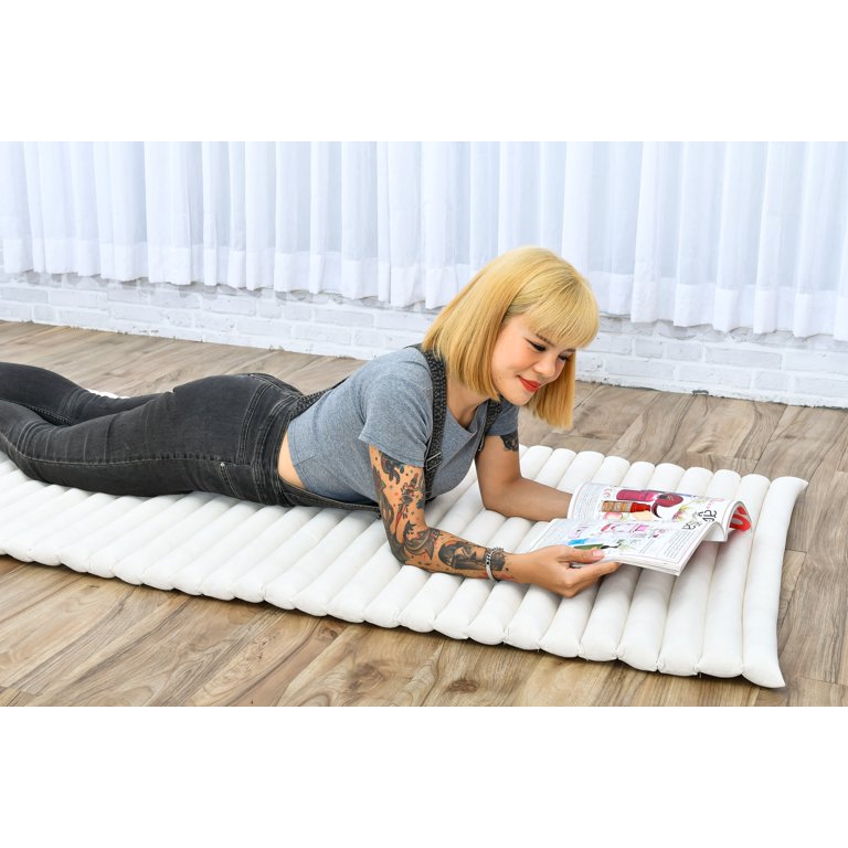 Leewadee Foldable Floor Mattress – 2 in 1 Floor Meditation Mat for