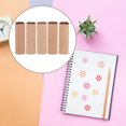 thumbnail image 3 of Zhiyie 5Pcs Wood Pottery Tools Stamp Column Wooden Stamps Clay Stamper Natural Wood Stamps, 3 of 10