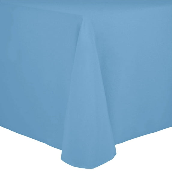 Ultimate Textile Cotton-feel 120 x 120-Inch Square Tablecloth Light Baby Blue