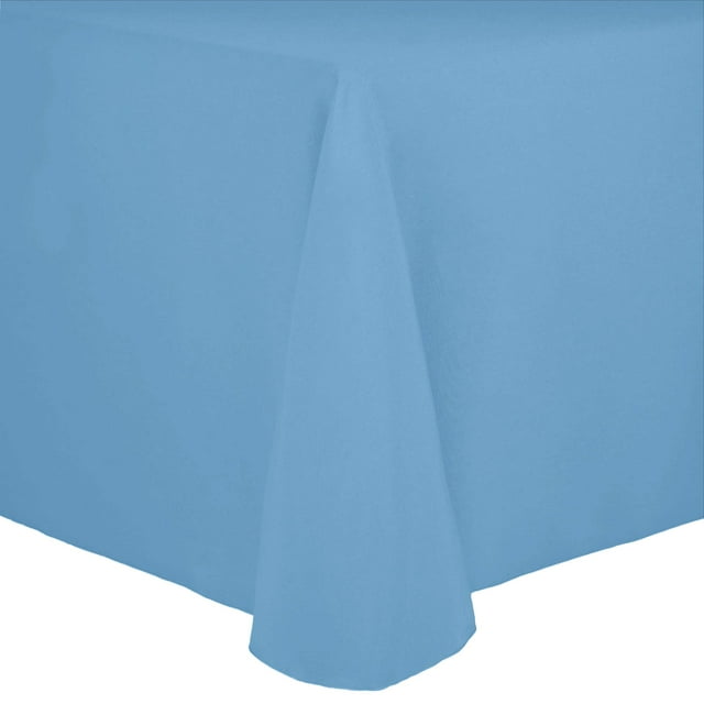 Ultimate Textile (3 Pack) Cotton-feel 108 x 108-Inch Square Tablecloth - for Wedding and Banquet, Hotel or Home Fine Dining use, Light Baby Blue