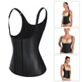 thumbnail image 4 of Chaleco de entrenamiento de cintura Hugo Push Up Acero Deshuesado Adelgazamiento XL Negro, 4 of 10