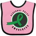thumbnail image 3 of Inktastic Cerebral Palsy Awareness Green Ribbon Badge Boys or Girls Baby Bib, 3 of 4