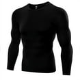 thumbnail image 1 of Men‘s Cool Dry Skin Fit Long Sleeve Compression Shirt Tight T-shirt Tops, 1 of 2
