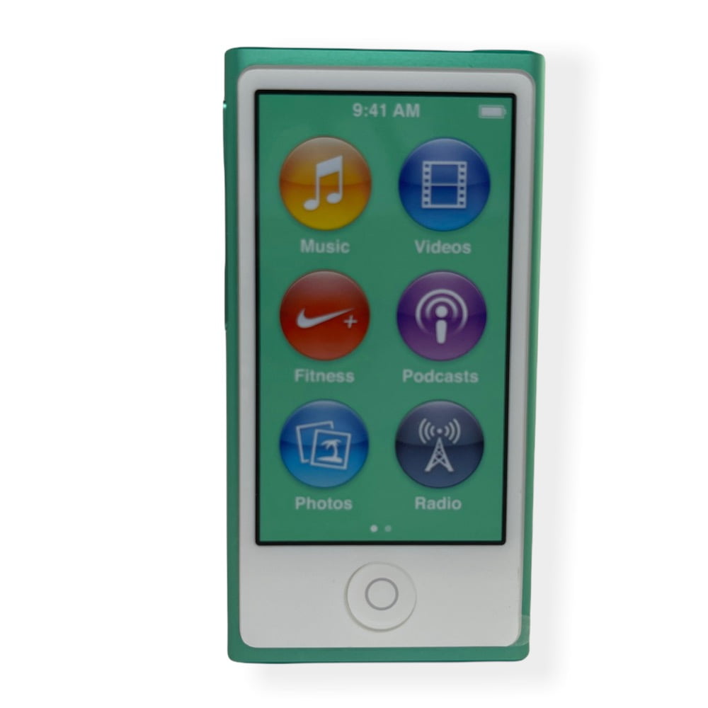 Good Used Working Green Apple iPod Nano 7th Generation 16GB A1446 MP3 Player 