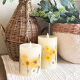 thumbnail image 2 of Daisy  Botanical Flameless Pillar Candle, 2 of 7