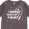 thumbnail image 4 of Inktastic I Hooked Pawpaw's Heart with Fishing Rod Boys or Girls Long Sleeve Toddler T-Shirt, 4 of 5