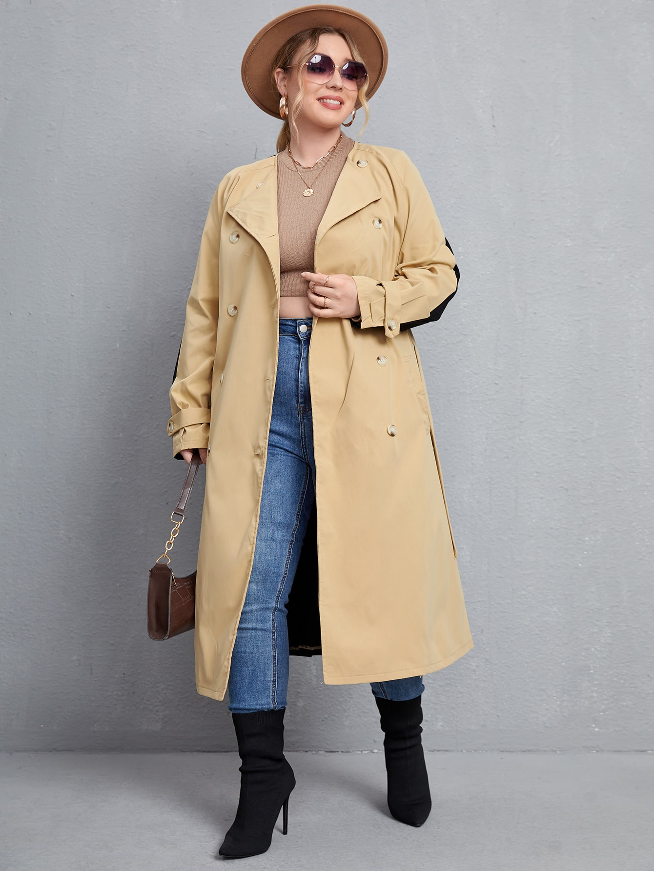 plus size mac coat