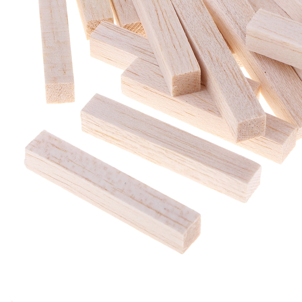 50/120mm balsa wood blocks rods sticks model making architect diy arts craft