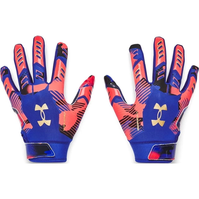 Guantes de Fútbol Americano F9 para Niños Under Armour Rojo Real Talla Mediana