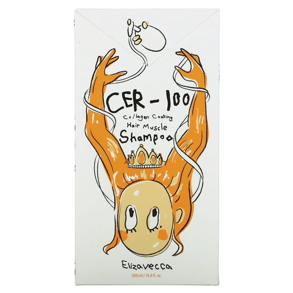 Elizavecca CER-100 Collagen Coating Hair Muscle Shampoo, 16.9 fl oz (500 ml)