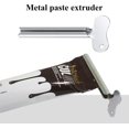 thumbnail image 3 of 4pcs Stainless Steel Paste Squeezer Toothpaste Hair Color Glue Various Paste Squeezer Hairdressing Tools Key Shape Roller Tube Press Home Hair Salon, 3 of 5
