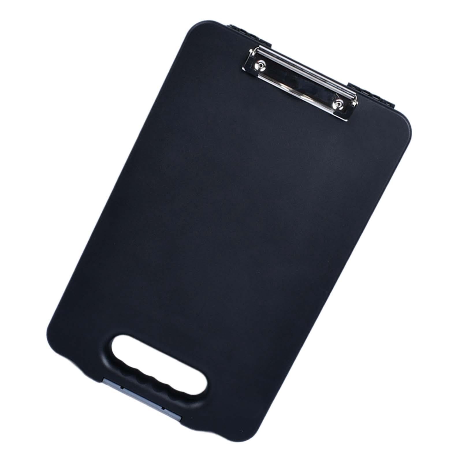 Colaxi Clipboard with Storage Document Case A4 Binder for Restaurant School Black