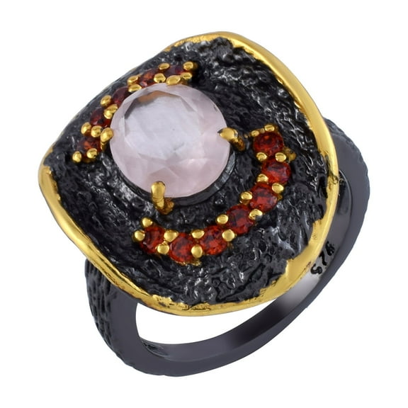 Rose Quartz Gemstone Ring