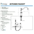 thumbnail image 2 of Fontaine Bellver 2 or 4 Hole, Single Handle Traditional Kitchen Faucet with Side Spray, 2 of 2