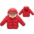 thumbnail image 2 of Baby Boys Girls Winter Jacket Fleece Lined Down Cotton Windproof Warm Hooded Puffer Coats, 2 of 5