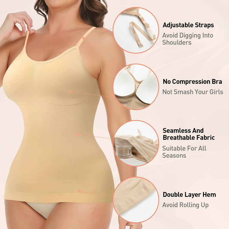 FITVALEN Women's Shapewear Cami Tummy Control Compression Tank