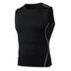 thumbnail image 1 of Chaleco deportivo informal de moda para hombre: camiseta sin mangas ajustada para fitness, poliéster, 1 of 5