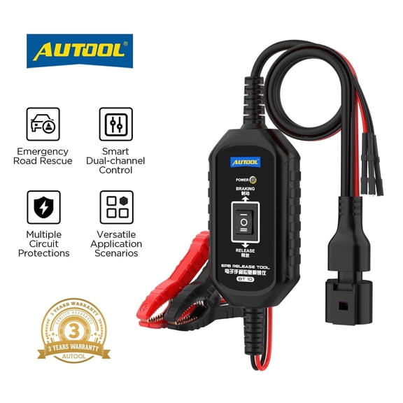 AUTOOL EPB Release Tool with Smart Dual-Channel Control Overcurrent Protection for Car Electronic Parking Brake Reset & Emergency Road Rescue