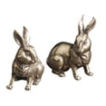 thumbnail image 5 of 2Pcs Mini Brass Rabbit Adornment Exquisite Rabbit Model Desktop Small Rabbit Decor, 5 of 5