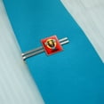 thumbnail image 2 of Gym Beast Lifting Weights Weightlifting Strength Training Square Tie Bar Clip Clasp Tack- Silver or Gold, 2 of 4